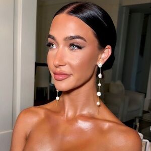 Cult Gaia Gold Tone Atum Freshwater White Pearl Earrings